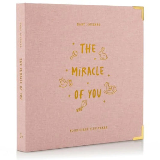 Keepsake Baby Memory Book for Boys and Girls Timeless First 5 Year Baby Book Neutral Journal Scrapbook or Photo Album - Record