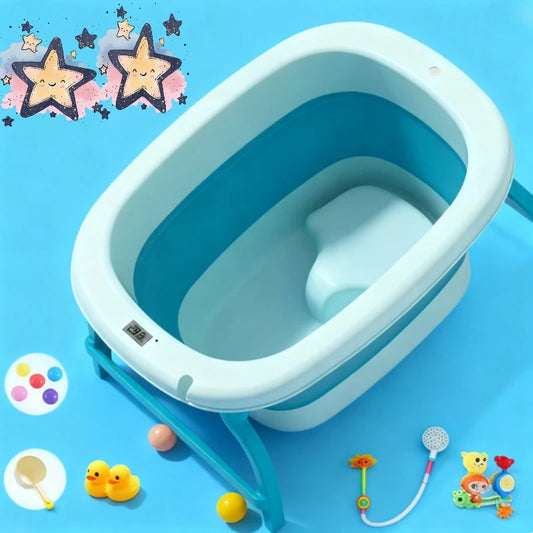 Folding 0-10Y Children's Bath Bucket All Over The Body Household Large Tub