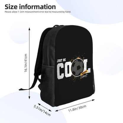1Pc & Soccer Football Sport Style Backpack - Large Capacity Schoolbag with Football Print, Travel Bookbag For,, - Unisex Football-Themed Carrier 39 Printed Style