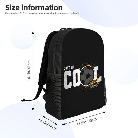 1Pc & Soccer Football Sport Style Backpack - Large Capacity Schoolbag with Football Print, Travel Bookbag For,, - Unisex Football-Themed Carrier 39 Printed Style