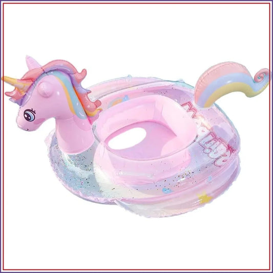 Baby Swimming Float Swim Ring Cute Floaties with Seat and Handle Pool Floats Toys