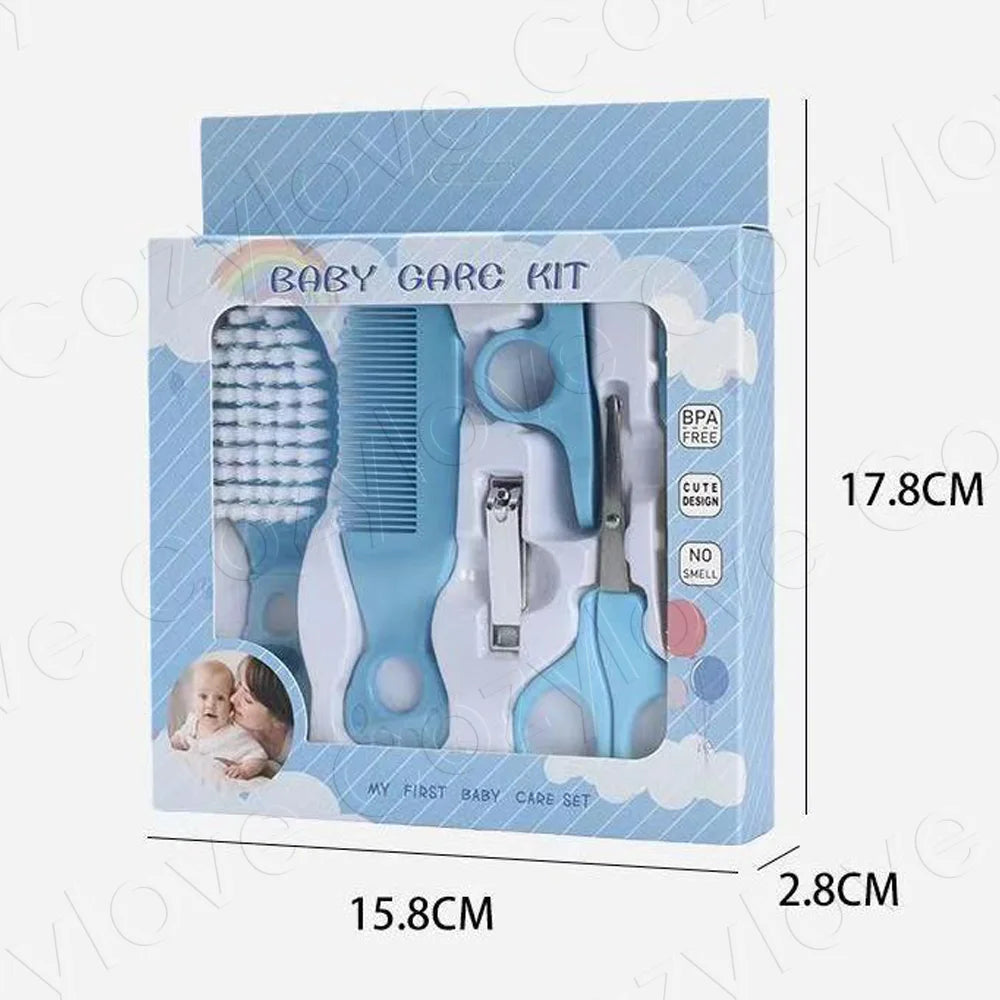 5-in-1 Baby Grooming Kit | Portable Baby Care Set with Brush, Comb, Nail Clippers & Scissors, BPA-Free
