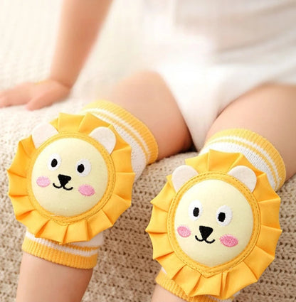 Baby Crawling Knee Pads Cute Animal Cotton Fabric Wear-resistant and Protective Knee and Leg Covers Anti Fall and Breathable
