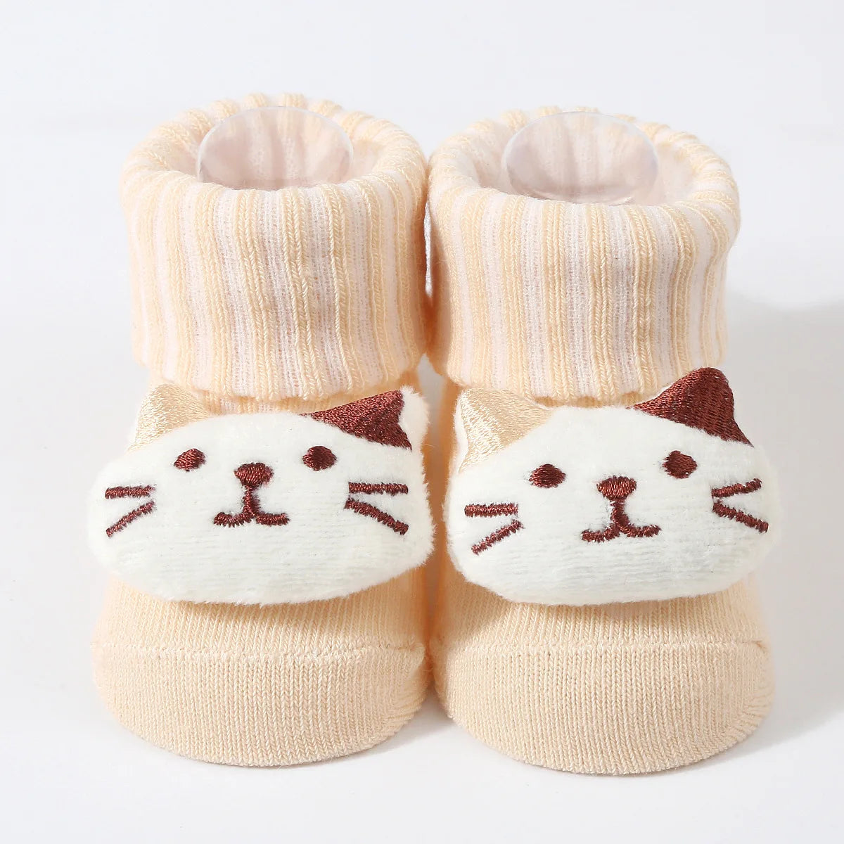 1 Pair Cute Cartoon Animal Kids Infant Newborn Baby Socks 0-6 Months Four Seasons Elastic Knit Cotton Kids Short Tube Socks