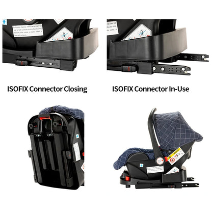 Premium 3-in-1 Baby Travel System: Reversible Seat Pram Stroller, Folding Design for 0-3 Years
