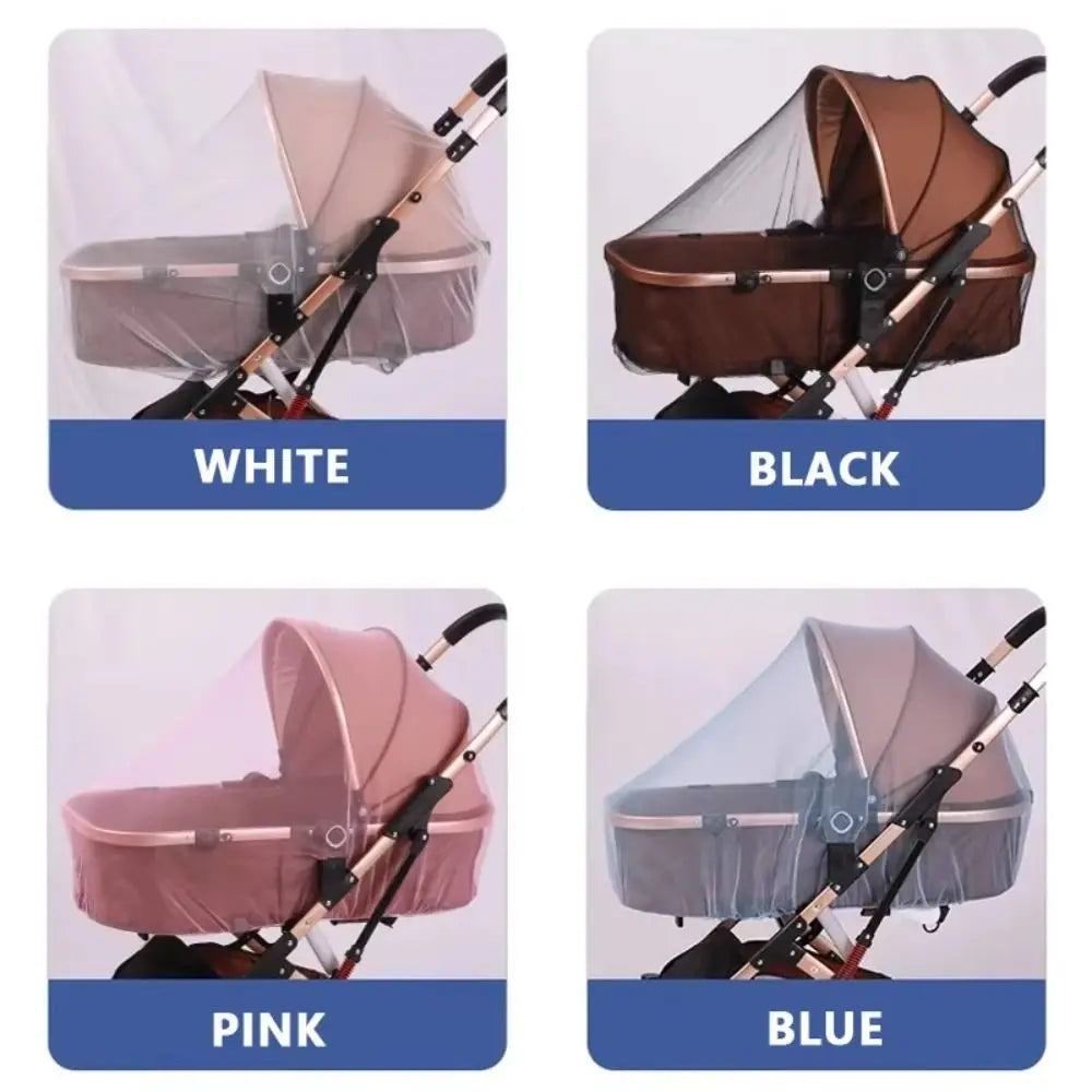 Fully Covered Baby Stroller Mosquito Net Universal Dustproof Baby Cradle Mosquito Net Lightweight Breathable