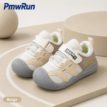 Fashion Sport Shoes For Children PU Leather Kid's Sneakers Anti-slippery Ergonomics Boy's Girl's Running Footwear Toddler Shoes
