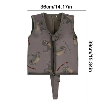 Infant Life Vest Neoprene Swimming Float Jacket Soft Learn To Swim Vest Pool Float Swimwear Quick Dry For Boys Girls Kids
