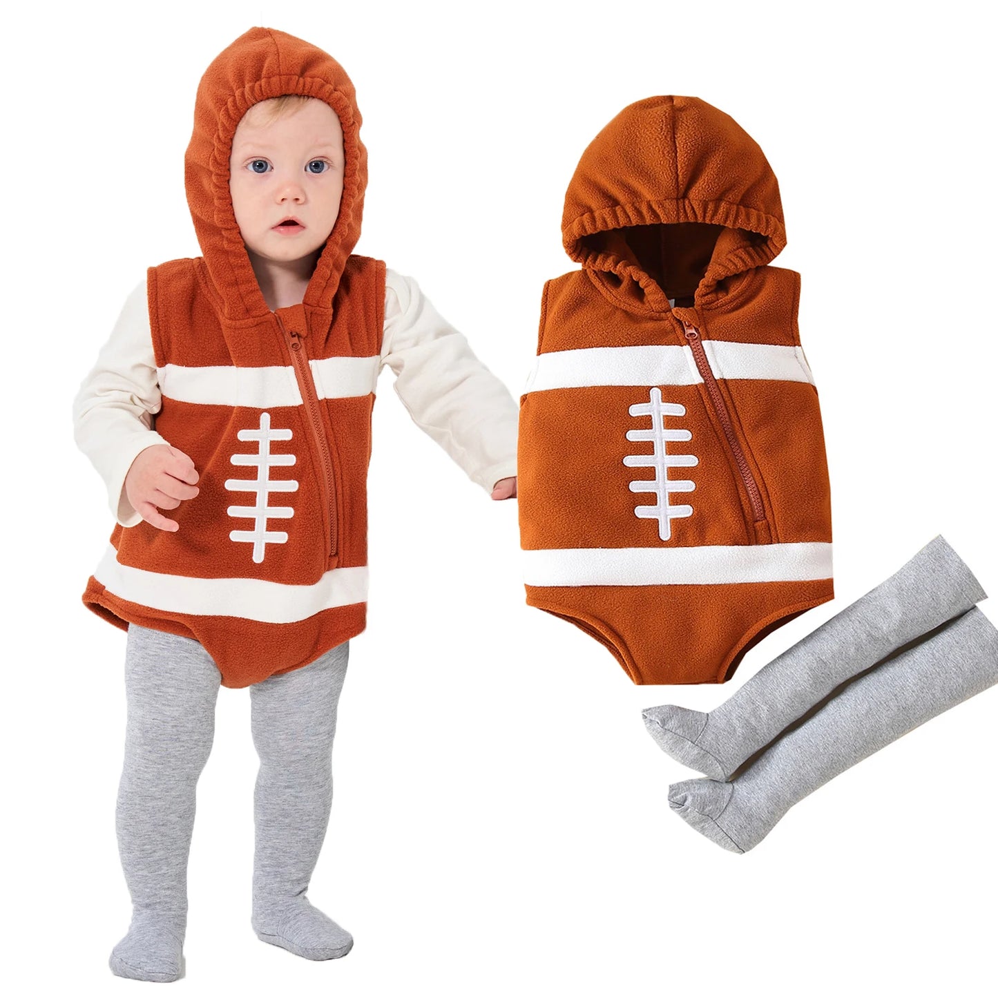 Umorden Infant Toddler Avocado Costume for Baby Girls Boys Hooded Romper Legging 2pcs Set Outfit 6M 12M 18M Halloween Purim