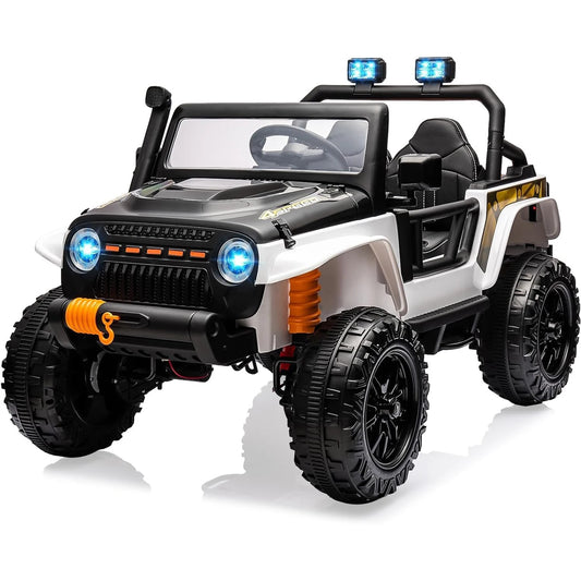 24V 2-Seater Electric Ride-On Truck for Kids with Remote Control, 4WD and 4-Wheel Suspension