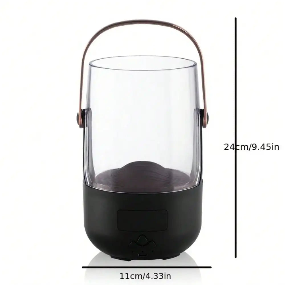 200ml Flame Humidifier Diffuser, Color-Changing LED, USB, Auto-Off, Quiet, Easy Clean