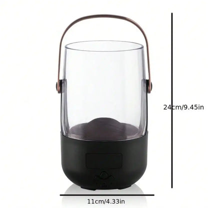 200ml Flame Humidifier Diffuser, Color-Changing LED, USB, Auto-Off, Quiet, Easy Clean