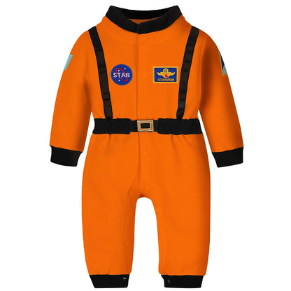 Toddler Astronaut Costume Baby Boys Space Suit Rompers Infant Halloween Birthday Party Cosplay Fancy Dress Jumpsuit