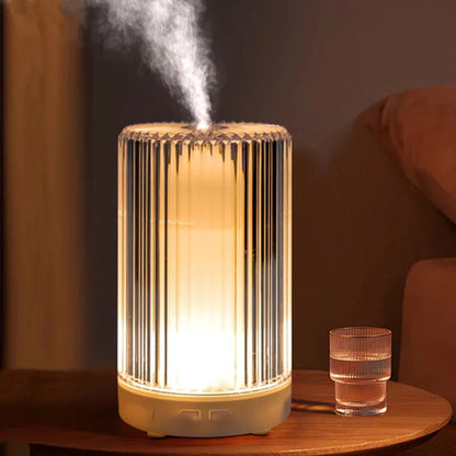 Air Humidifier, Aromatherapy Humidifier, with USB Night Light, 7 Colorful and Vibrant Light Settings, Perfect for the Living Room, Office, Bedroom, and Classroom—an Ideal Gift for the Holidays