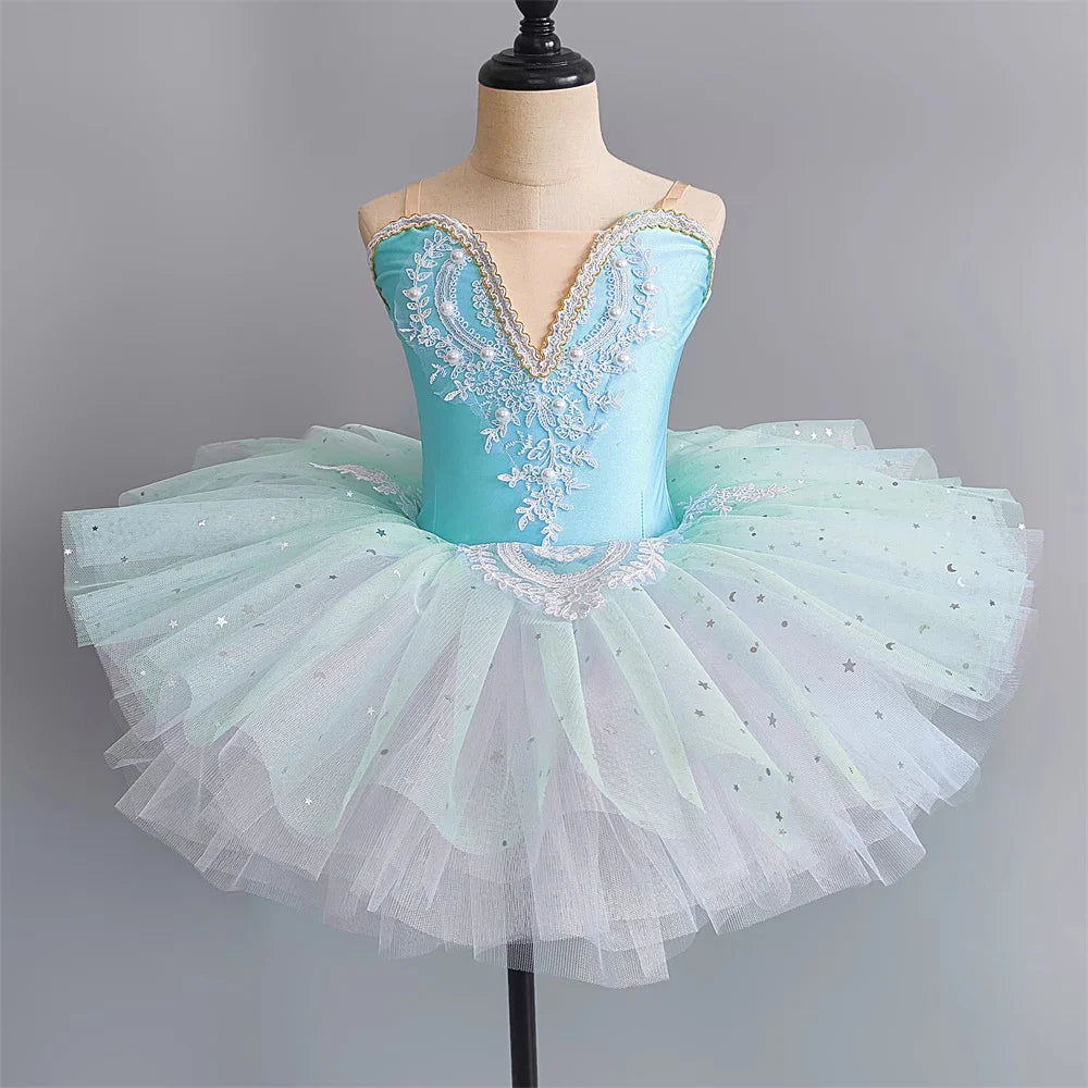 Girls Ballet Tutu Dress, Kids Ballerina Dance Costume Outfit
