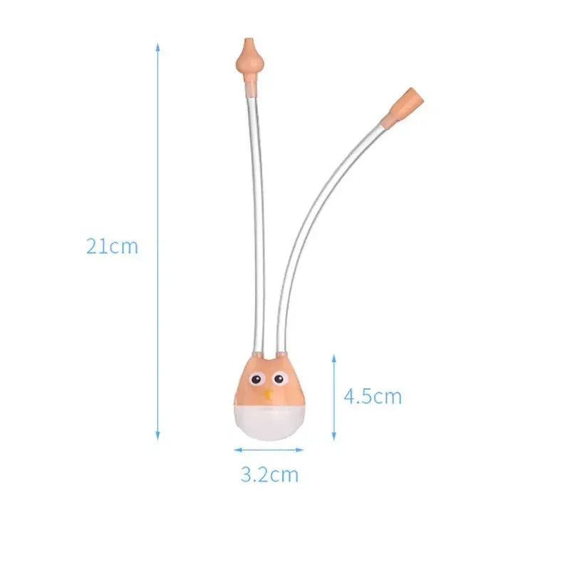 Baby Nose Cleaner – Soft Silicone Nasal Aspirator, Manual Suction Mucus Remover for Newborns & Babies, Anti-Backflow Design