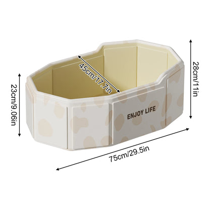 1PC Collapsible Baby Bathtub for Infants & Toddlers, Foldable & Leak-Proof, Reinforced Durable Structure