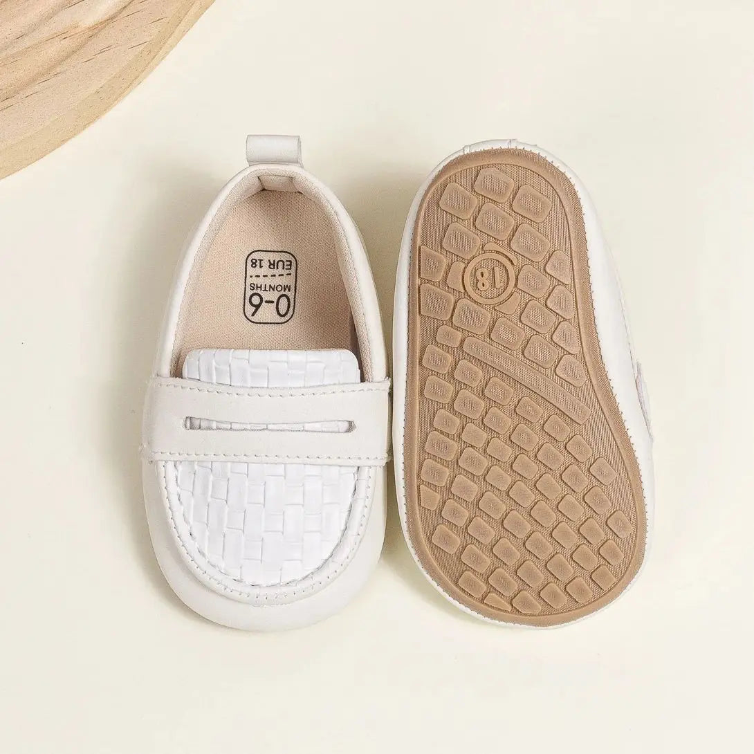 KIDSUN Baby Girls Boys Classic Loafers Infant Oxford Dress Shoes Prewalker Soft Slip On Moccasin Crib Flats Newborn Shoes