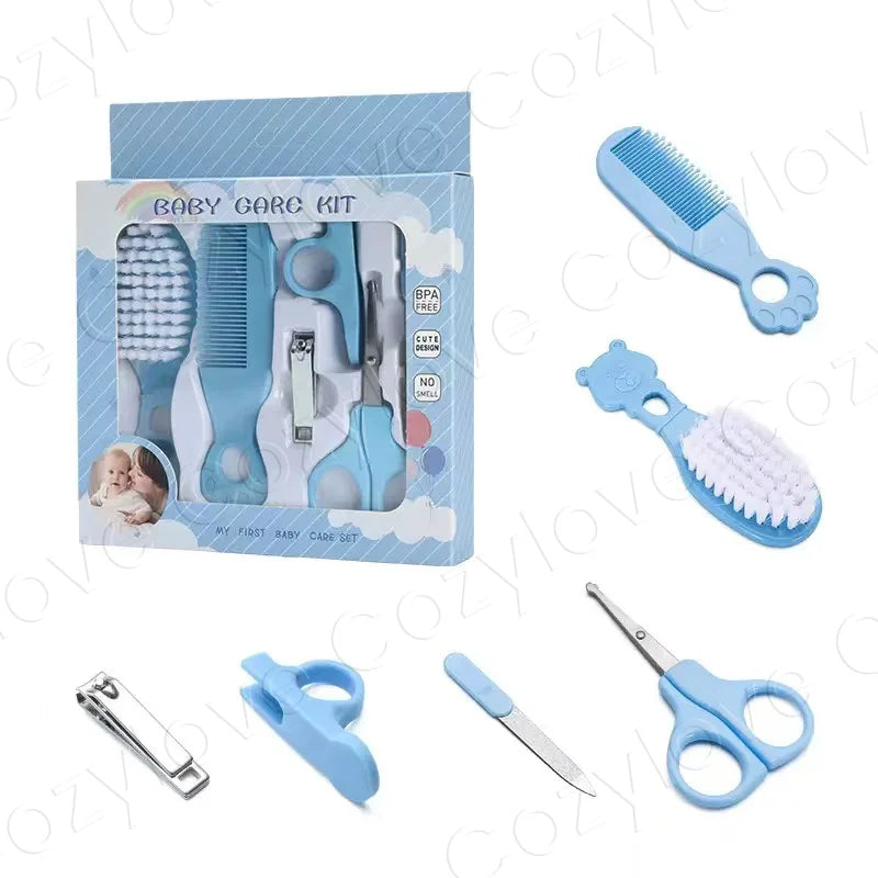 5-in-1 Baby Grooming Kit | Portable Baby Care Set with Brush, Comb, Nail Clippers & Scissors, BPA-Free