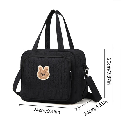 Cute Diaper Bag Shoulder Bag Portable Mommy Bag Multifunctional Storage Bag Lightweight Mommy Bag
