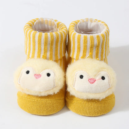 1 Pair Cute Cartoon Animal Kids Infant Newborn Baby Socks 0-6 Months Four Seasons Elastic Knit Cotton Kids Short Tube Socks