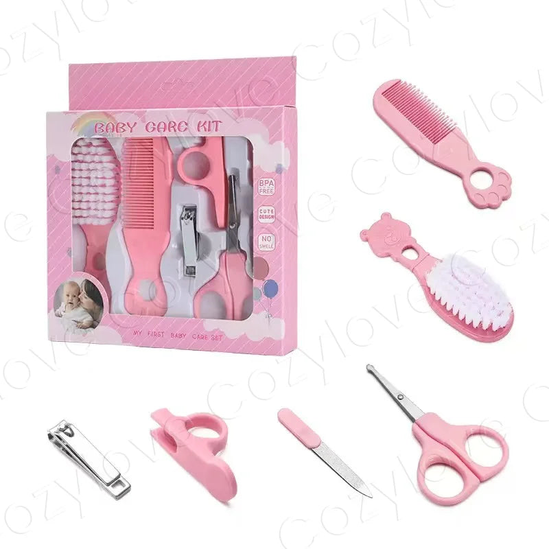 5-in-1 Baby Grooming Kit | Portable Baby Care Set with Brush, Comb, Nail Clippers & Scissors, BPA-Free