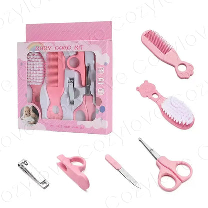 5-in-1 Baby Grooming Kit | Portable Baby Care Set with Brush, Comb, Nail Clippers & Scissors, BPA-Free