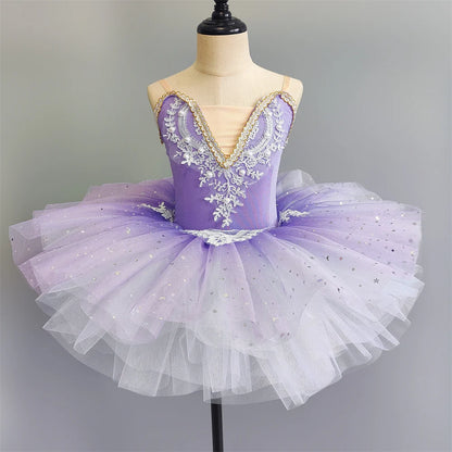 Girls Ballet Tutu Dress, Kids Ballerina Dance Costume Outfit
