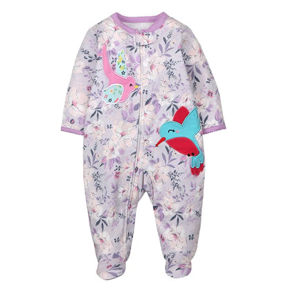 Good Quality 2023 Baby Pajamas Cotton Baby Clothes Boy Newborn Baby Clothes 3-12M Coveralls Infants Bebe Girls Zipper Jumpsuit