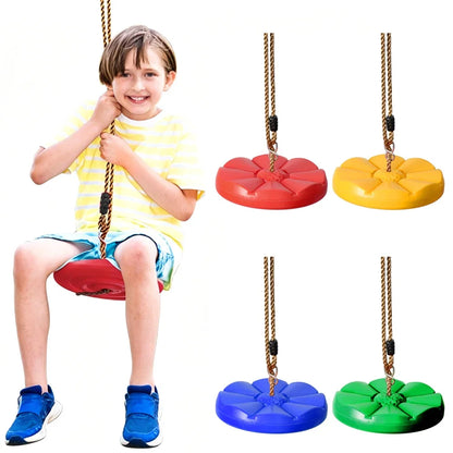 Swings for Children Indoor Outdoor Toys Garden Swing Kids Hanging Seat Toys with Height Adjustable Ropes