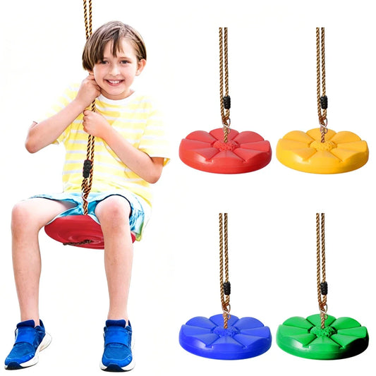 Swings for Children Indoor Outdoor Toys Garden Swing Kids Hanging Seat Toys with Height Adjustable Ropes