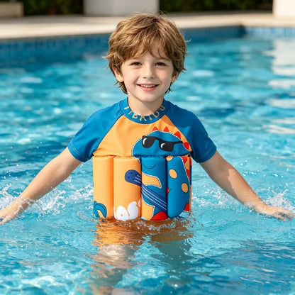 Boys Swimsuit Floating Kids Float Suit Toddler Baby 1 to 2 3 4 5 6 Years Children Buoyancy Funny Cartoon Dinosaur Child Swimwear