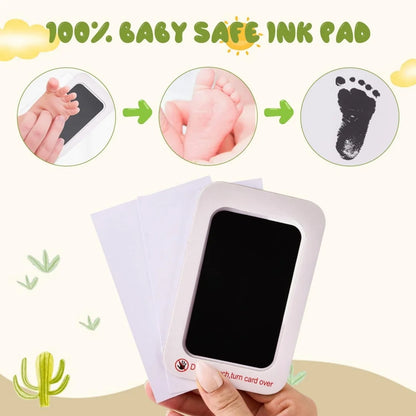 Baby Handprint and Footprint Kit – Safe, Non-Toxic Clean Touch Ink-less Print Kit