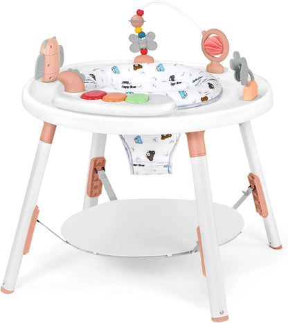 Baby 3-in-1 Activity Center Jumper and Table - with Removable Toys and 360° Rotating Seat - Ideal for Infant Entertainment