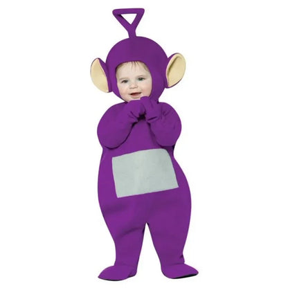 Bear House Baby & Kids Teletubbies Cosplay Jumpsuit, Character Costume for Halloween & Birthday Celebrations