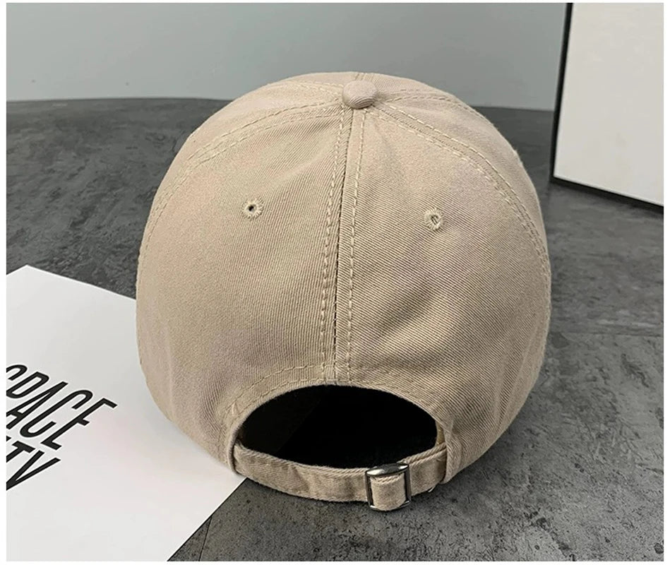 Vintage Washed Baseball Cap for Men & Teens, Embroidered Letter Adjustable Sun Hat, Casual Streetwear Hat for Spring & Summer