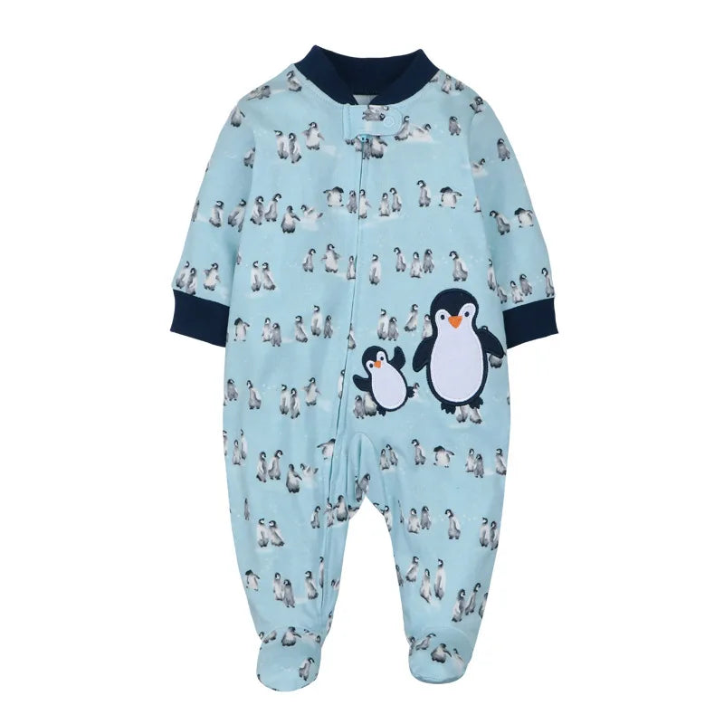 Good Quality 2023 Baby Pajamas Cotton Baby Clothes Boy Newborn Baby Clothes 3-12M Coveralls Infants Bebe Girls Zipper Jumpsuit