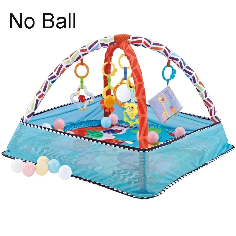 Baby Play Gym Play Mat Children Play Mat Rack Newborn Baby Activity Gym Mat 0-36 Months Tummy Time Crawling Game Blanket Toys
