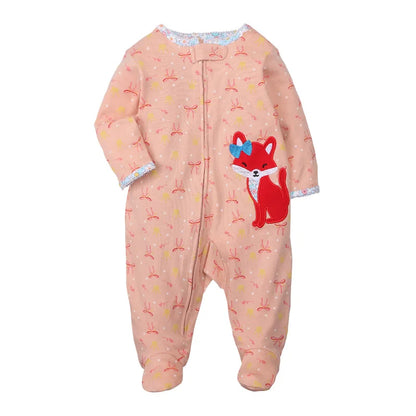 Good Quality 2023 Baby Pajamas Cotton Baby Clothes Boy Newborn Baby Clothes 3-12M Coveralls Infants Bebe Girls Zipper Jumpsuit