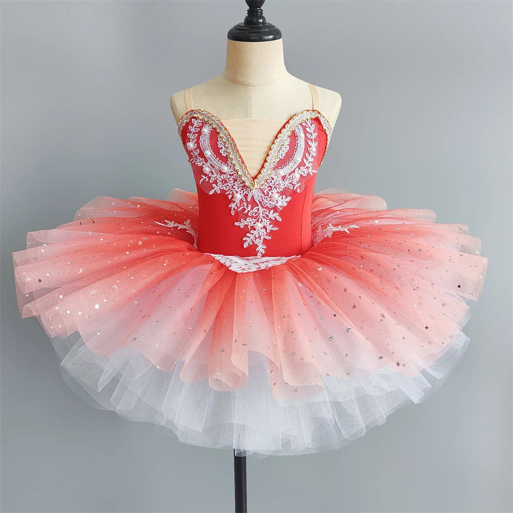 Girls Ballet Tutu Dress, Kids Ballerina Dance Costume Outfit