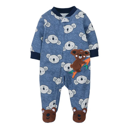 Good Quality 2023 Baby Pajamas Cotton Baby Clothes Boy Newborn Baby Clothes 3-12M Coveralls Infants Bebe Girls Zipper Jumpsuit