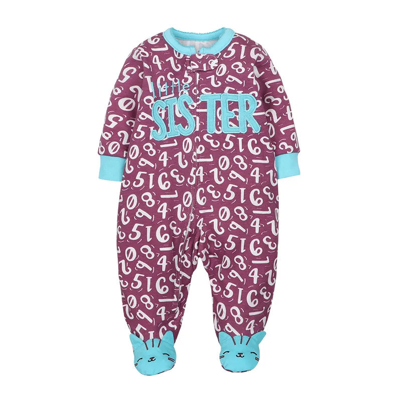 Good Quality 2023 Baby Pajamas Cotton Baby Clothes Boy Newborn Baby Clothes 3-12M Coveralls Infants Bebe Girls Zipper Jumpsuit