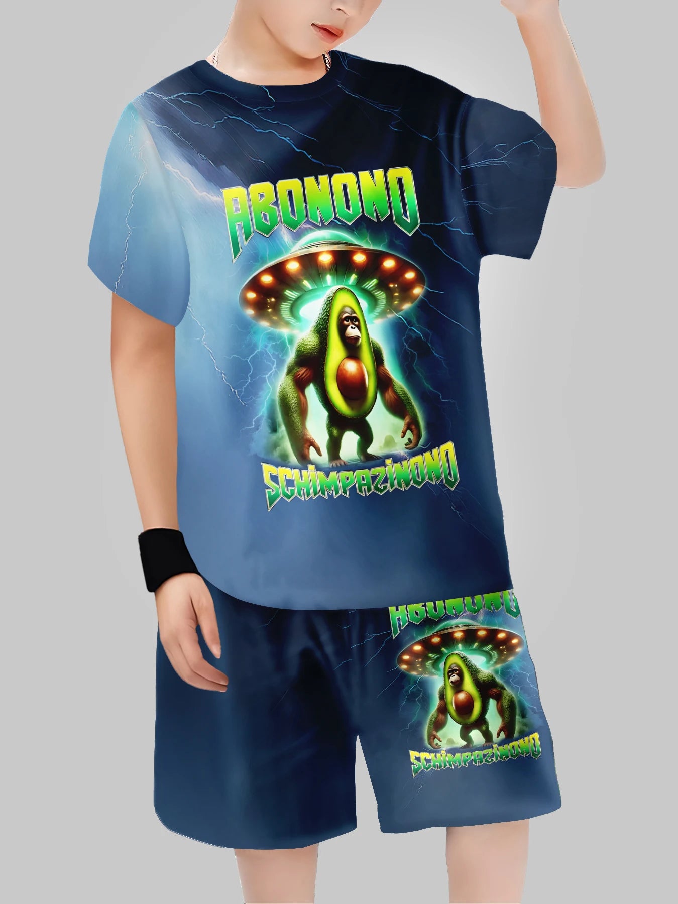 2025 New Fashion AI Games TungTungTung Sahur Design T-shirt+Shorts Summer Clothing Set Sports Suit T-Shirt & Pants Baby Outfits