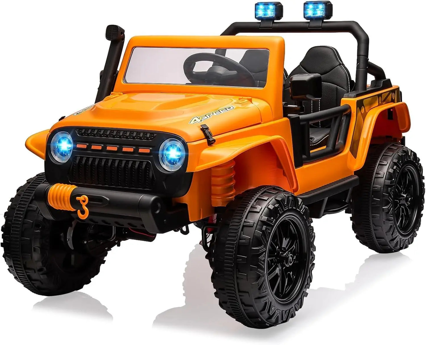 24V 2-Seater Electric Ride-On Truck for Kids with Remote Control, 4WD and 4-Wheel Suspension