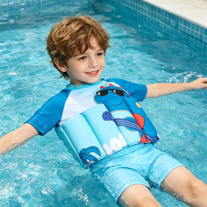 Boys Swimsuit Floating Kids Float Suit Toddler Baby 1 to 2 3 4 5 6 Years Children Buoyancy Funny Cartoon Dinosaur Child Swimwear