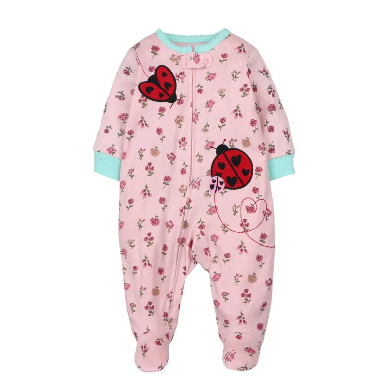 Good Quality 2023 Baby Pajamas Cotton Baby Clothes Boy Newborn Baby Clothes 3-12M Coveralls Infants Bebe Girls Zipper Jumpsuit