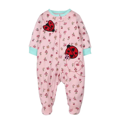 Good Quality 2023 Baby Pajamas Cotton Baby Clothes Boy Newborn Baby Clothes 3-12M Coveralls Infants Bebe Girls Zipper Jumpsuit