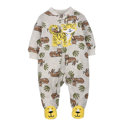 Good Quality 2023 Baby Pajamas Cotton Baby Clothes Boy Newborn Baby Clothes 3-12M Coveralls Infants Bebe Girls Zipper Jumpsuit